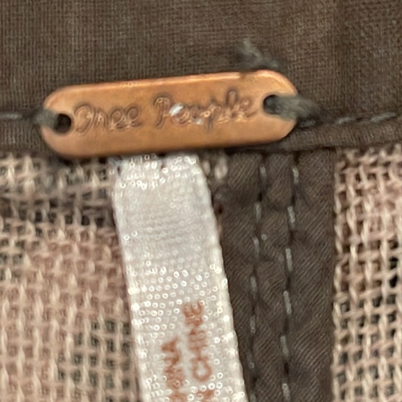 Free People Fitted Camo Blazer Jacket Sz 2 - Picture 9 of 10